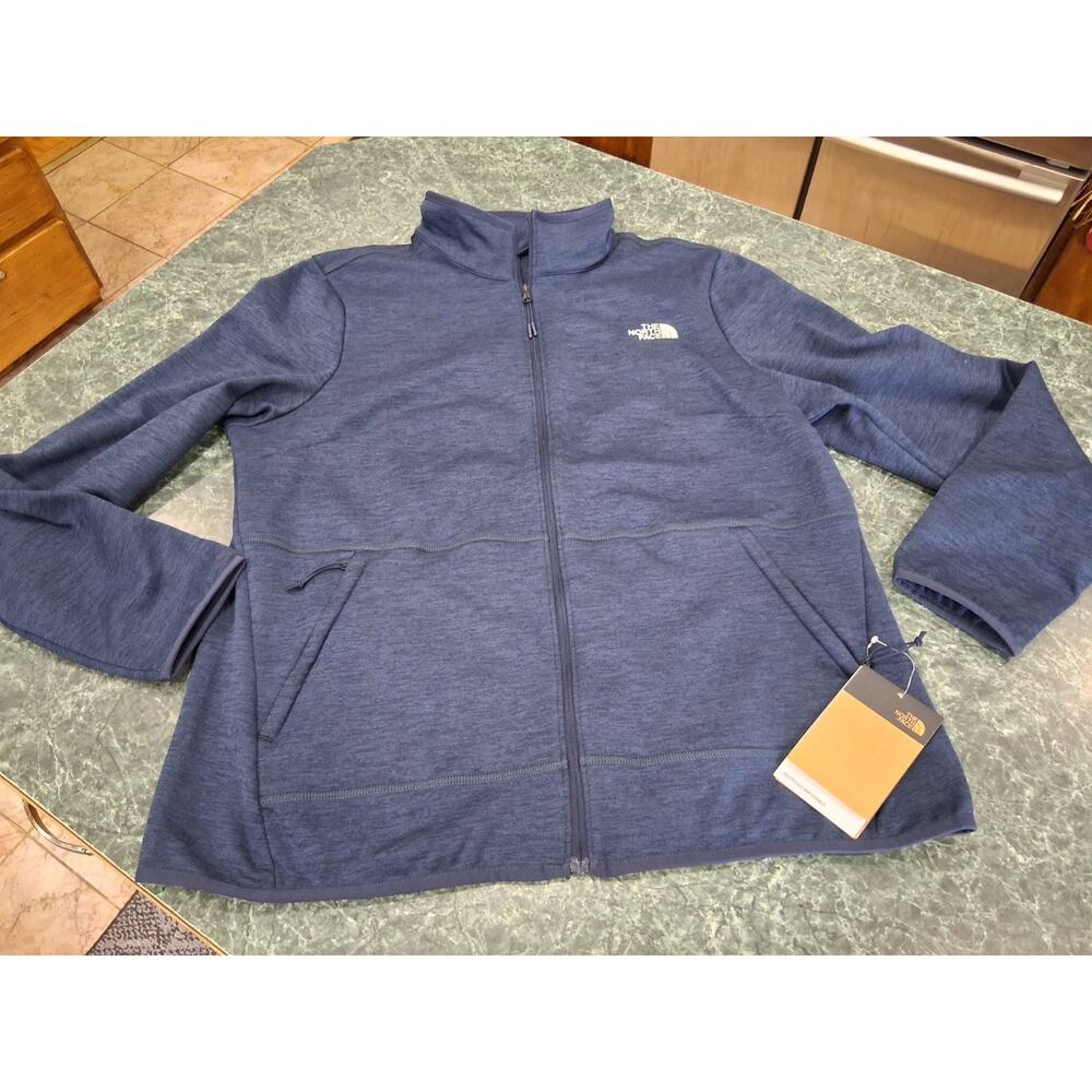 The North Face Womens CANYONLANDS JACKET SUMMIT NAVY DARK HEATHER 1X NWT FullZip